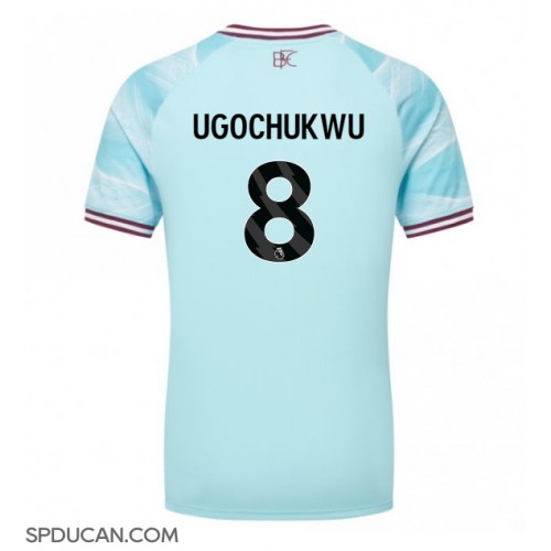 Muški Nogometni Dres Burnley Lesley Ugochukwu #8 Gostujuci 2025-26 Kratak Rukav